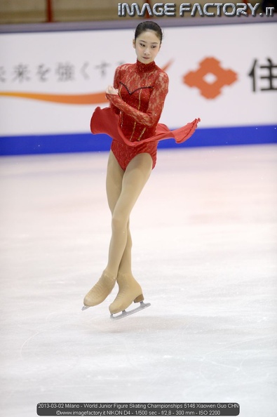 2013-03-02 Milano - World Junior Figure Skating Championships 5146 Xiaowen Guo CHN.jpg
